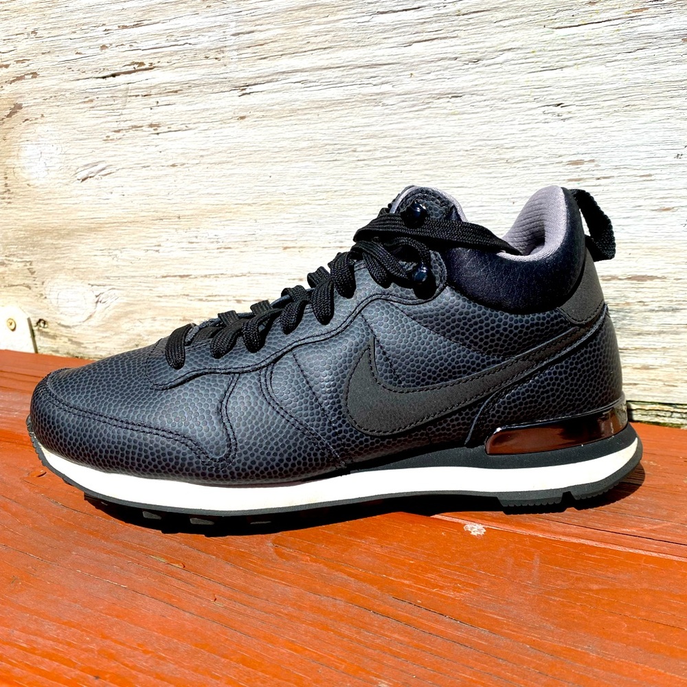 NIKE INTERNATIONALIST MID LEATHER BLACK women Size 7